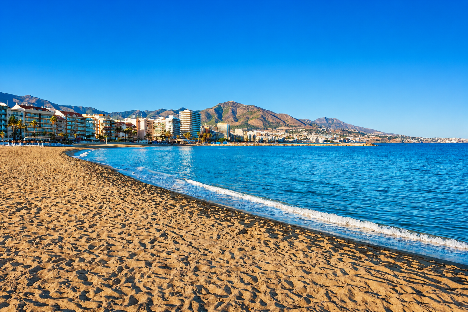 Playa de Fuengirola, a 200 m del apartamento